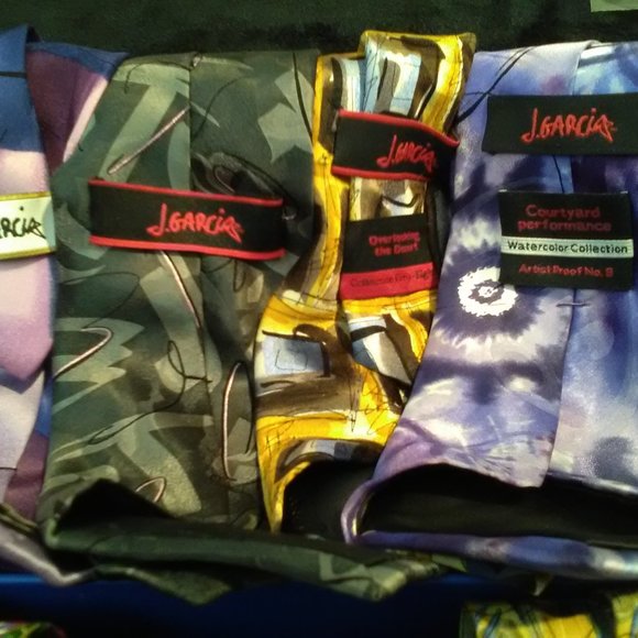 Jerry Garcia b& Carlos Santana Men's Ties - Picture 3 of 5